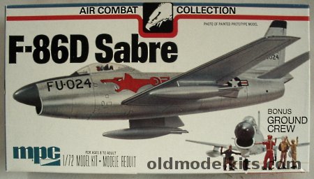 MPC 1/72 F-86D Sabre Dog - With Ground Crew - (ex Airfix), 2-2106 plastic model kit